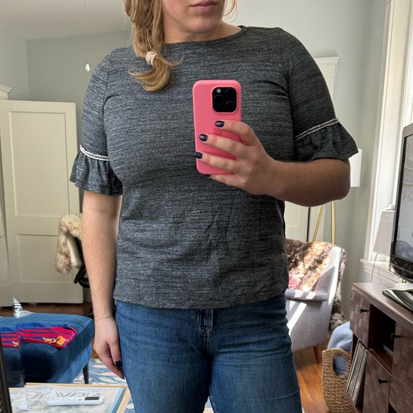 Loft Ruffle Short Sleeve Top - Picture 4 of 4